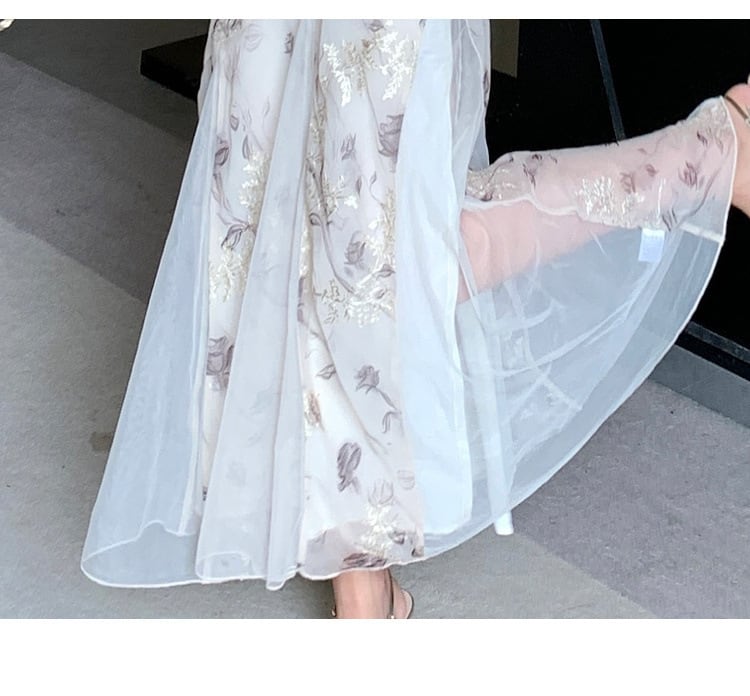 【dress】Vネックワンピース　M24297