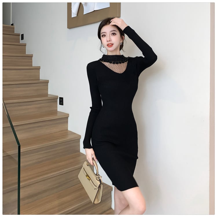 【dress】ニットワンピース　M25601