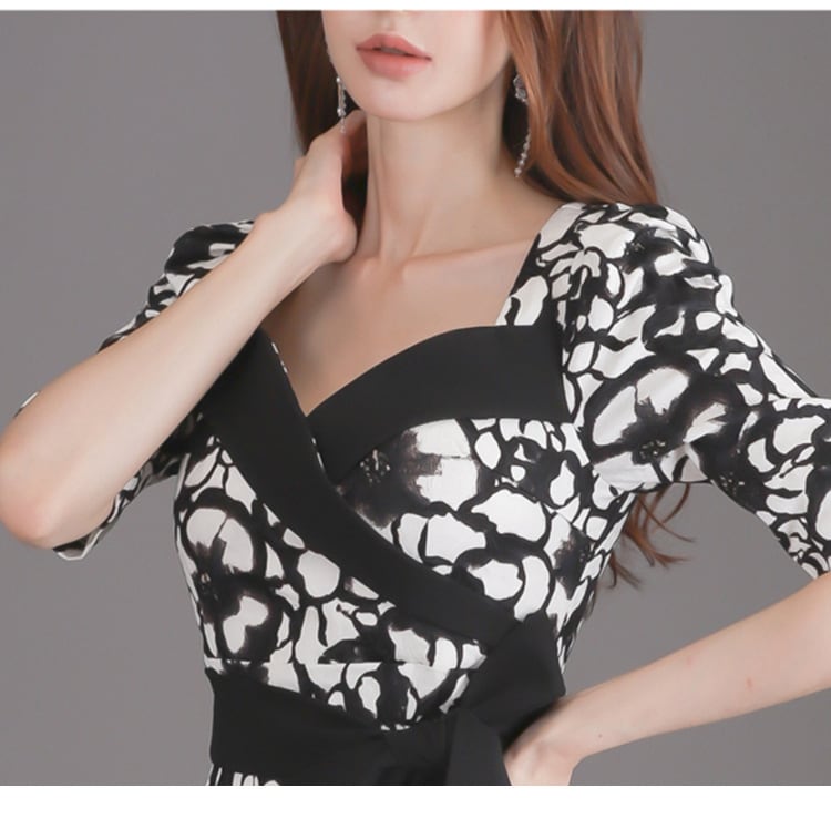 【dress】プリントワンピース　M23961