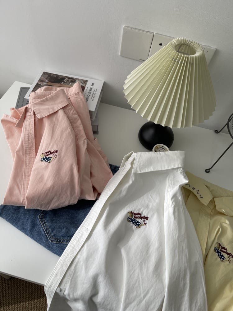【tops】刺繍シャツトップス　M29759