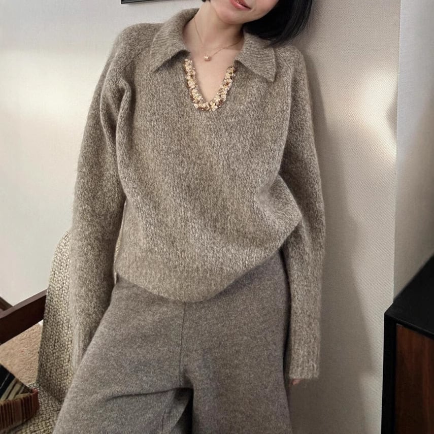 【tops】ビジューニットセーター　M28806