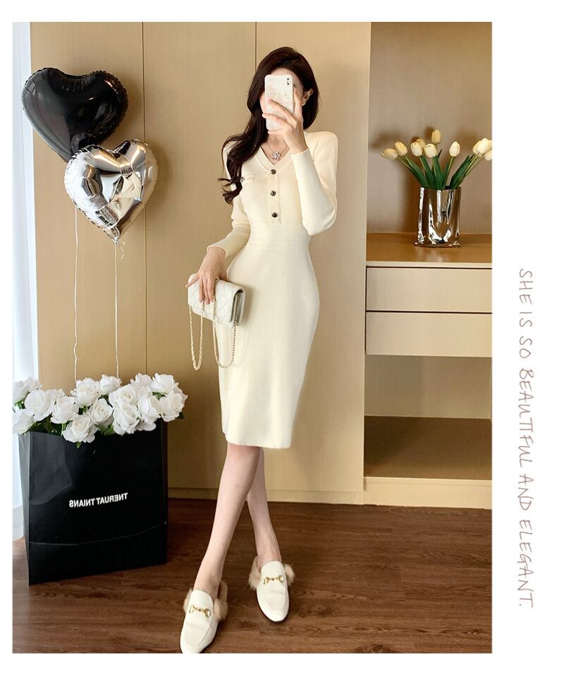 【dress】ニットワンピース　M28422