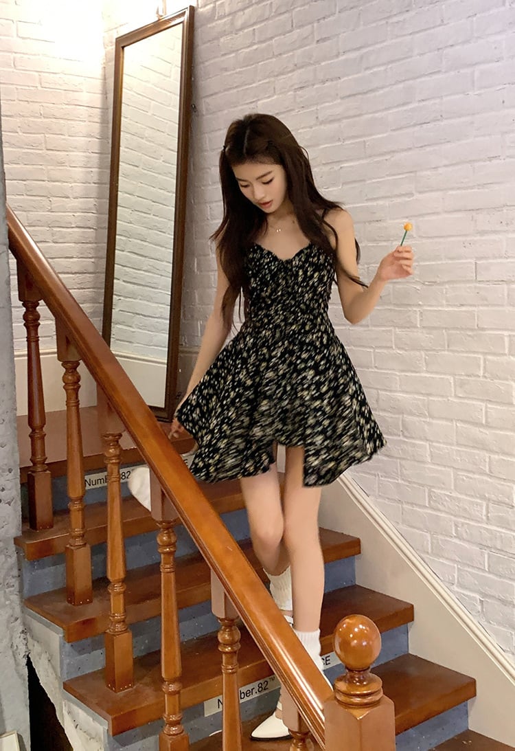 【dress】花柄キャミワンピース　M25115