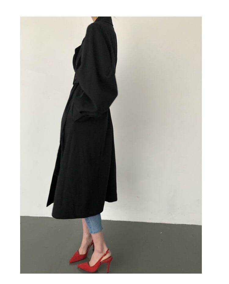 【outer】Vネックトレンチコート　M27445