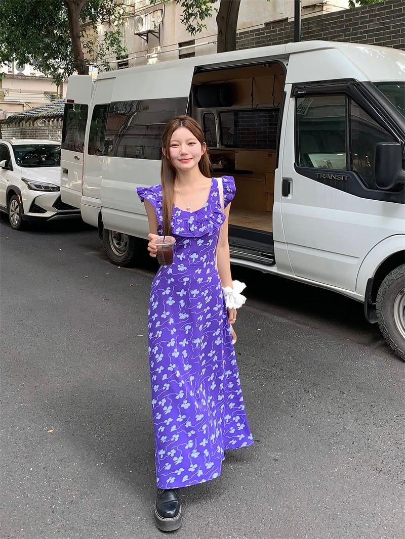 【dress】花柄ワンピース　M24838