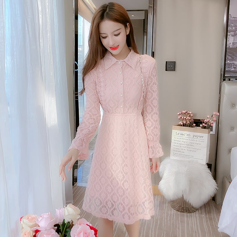 【dress】レースワンピース　M25357