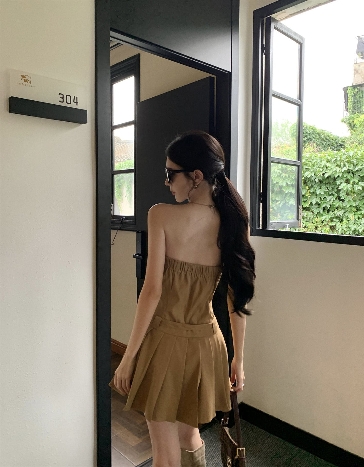 【dress】プリーツワンピース　M24317