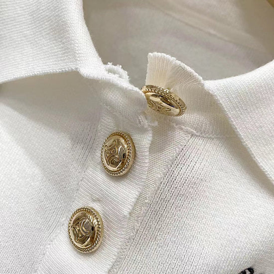 【tops】POLOネックニットキャミソール F7570