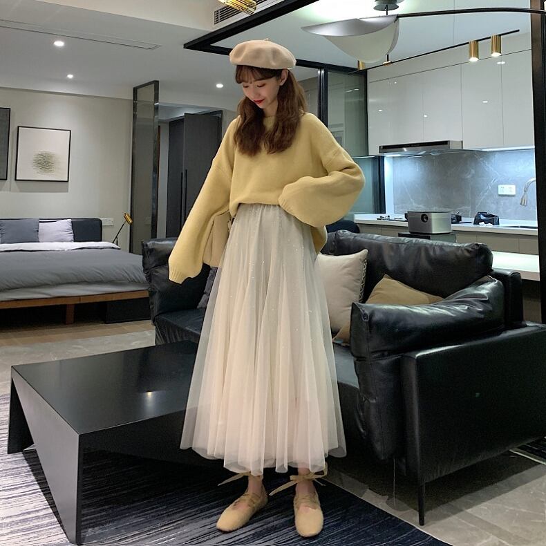 【bottoms】エレガント気質満点レディース存在感アップカジュアルスカート