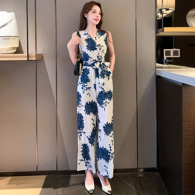 【set】シフォンプリントオールインワンG21382