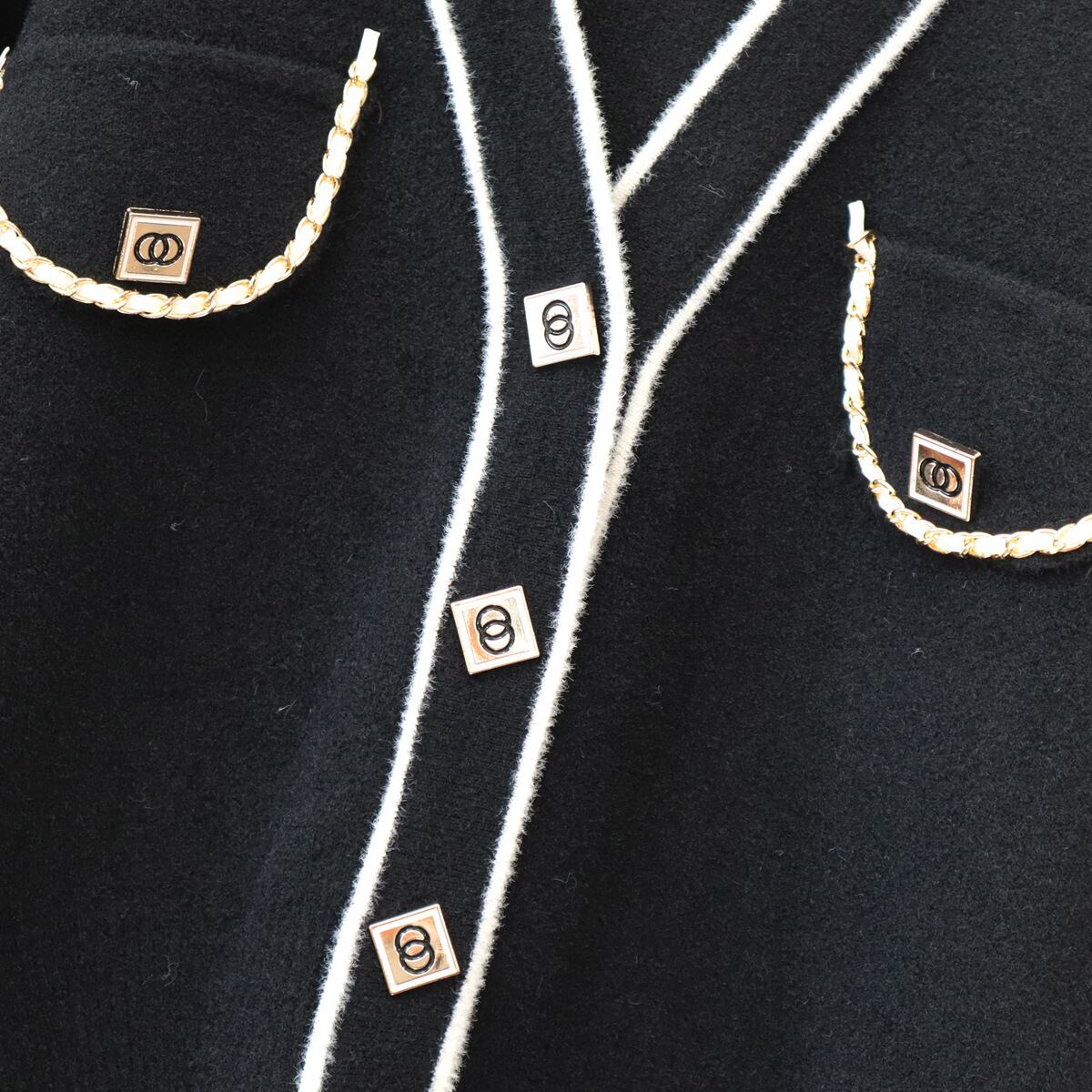 【outer】Vネックニットカーデ　M19095