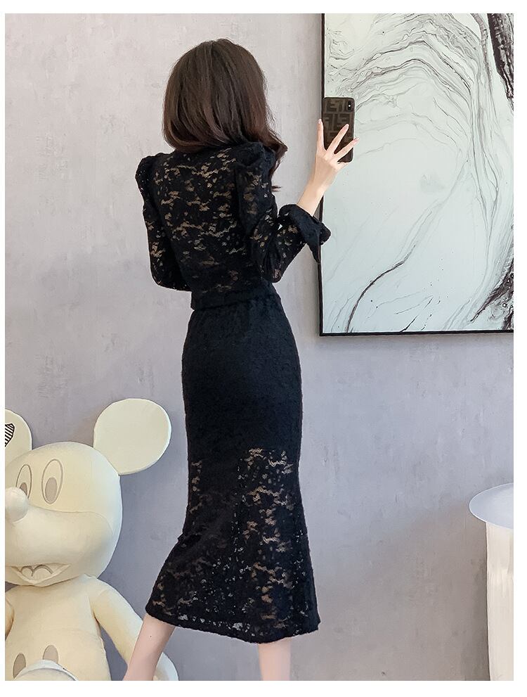 【set】レーストップス×スカートセット　M18917