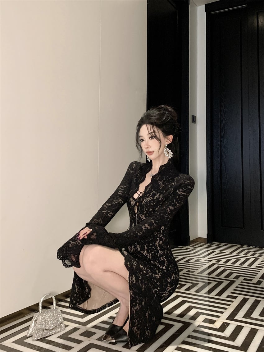 【dress】レースデートワンピース　M27390
