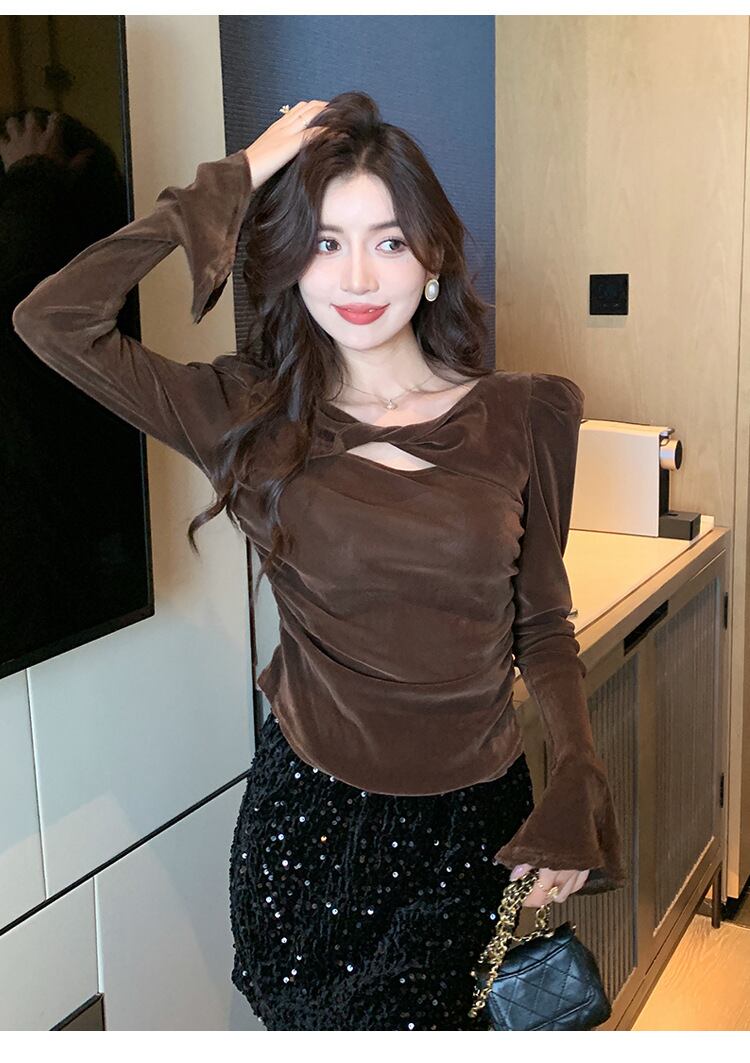 【tops】長袖Ｔシャツトップス　M28975