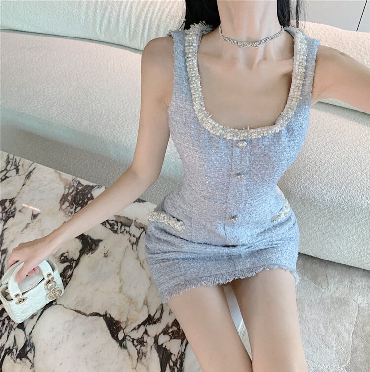 【dress】パールデートワンピース　M25199