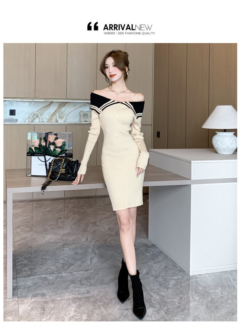 【dress】ニットワンピース　M18770