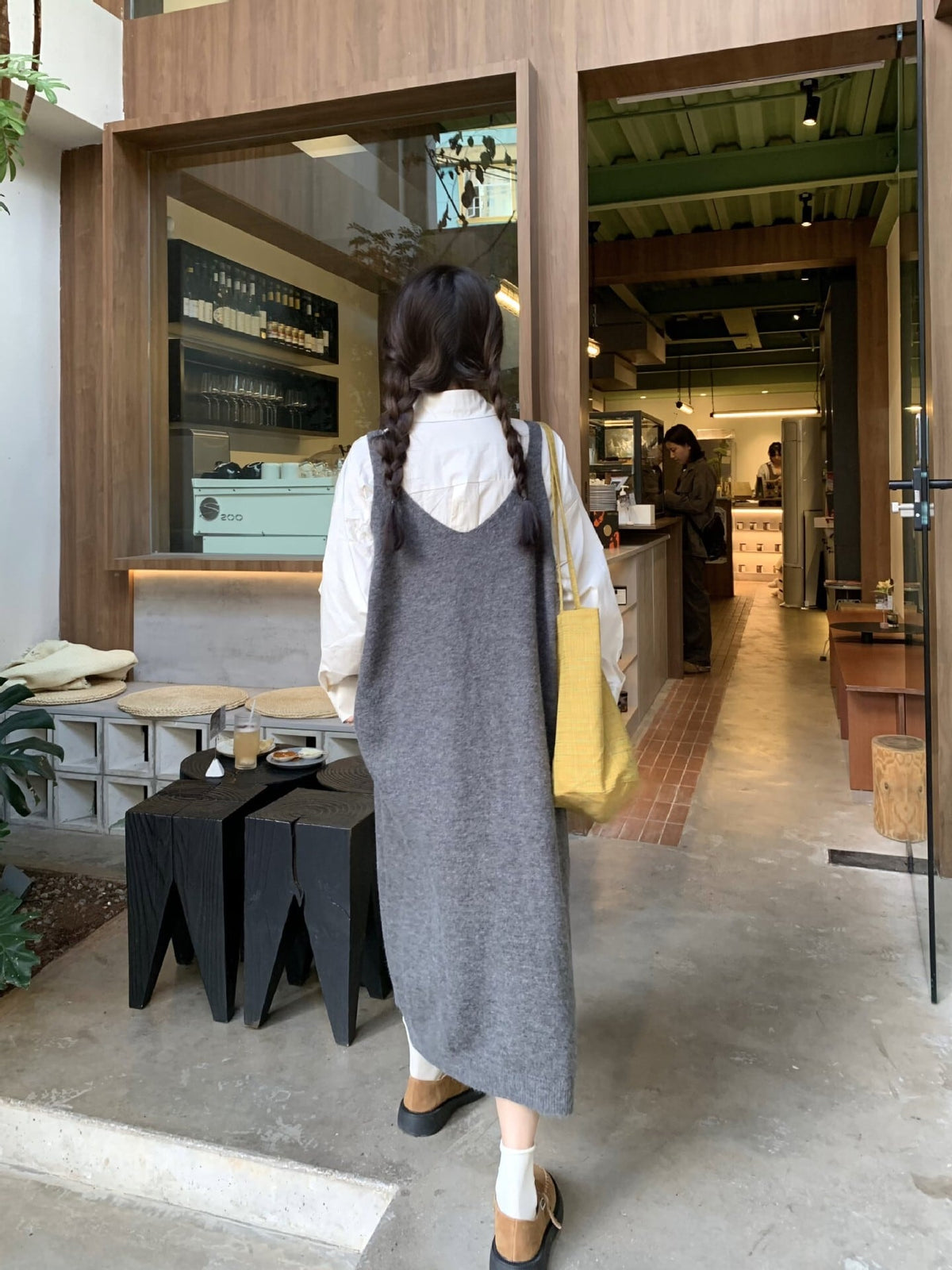 【dress】ボタンデザインベストワンピース　N2711