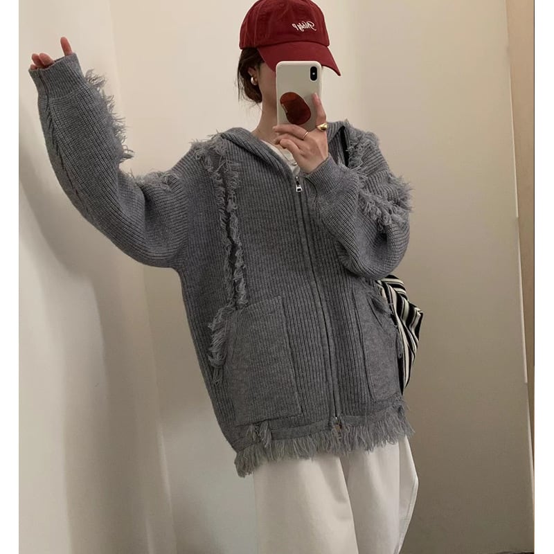 【outer】ニットカーデ　M26203