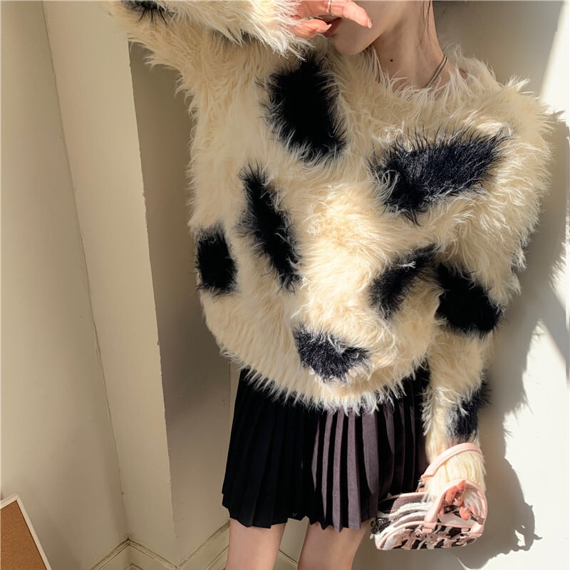 【tops】シャギーニットセーター　M28536