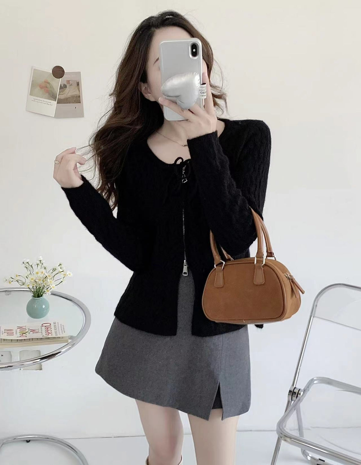 【outer】ニットカーデ　M25907