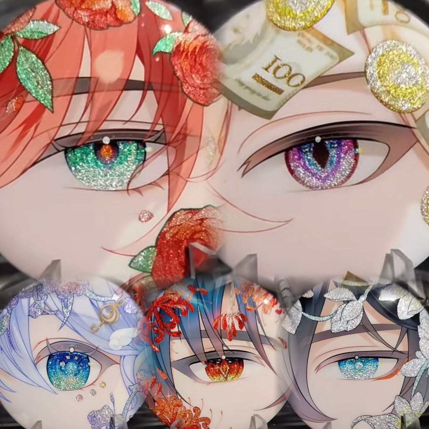 【GOODS】崩壊スターレイル 星屑の煌めきを宿した瞳　缶バッジ Q2141