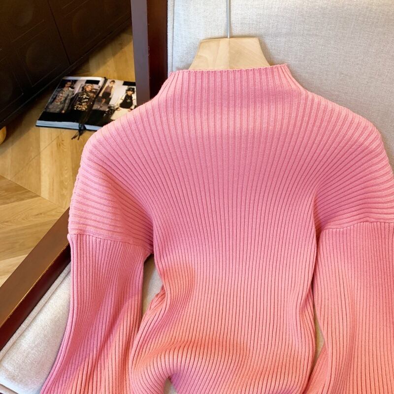 【tops】ランタンスリーブニットトップス　M29149