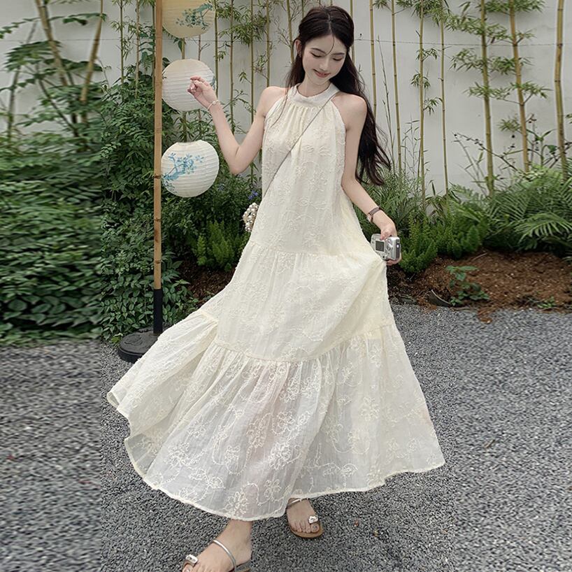 【dress】ホルターネックワンピース G20437