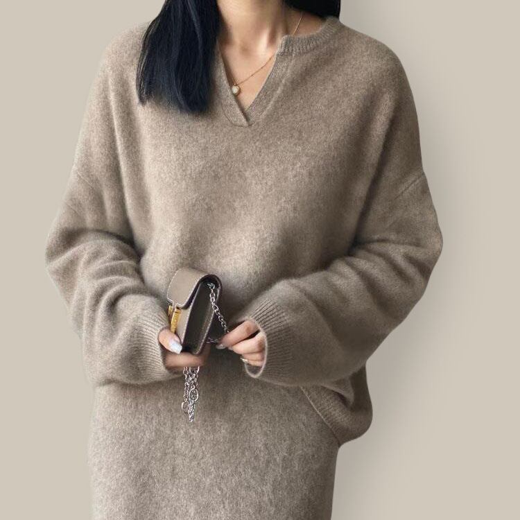 【set】ニットセーター×スカートセット　M19198