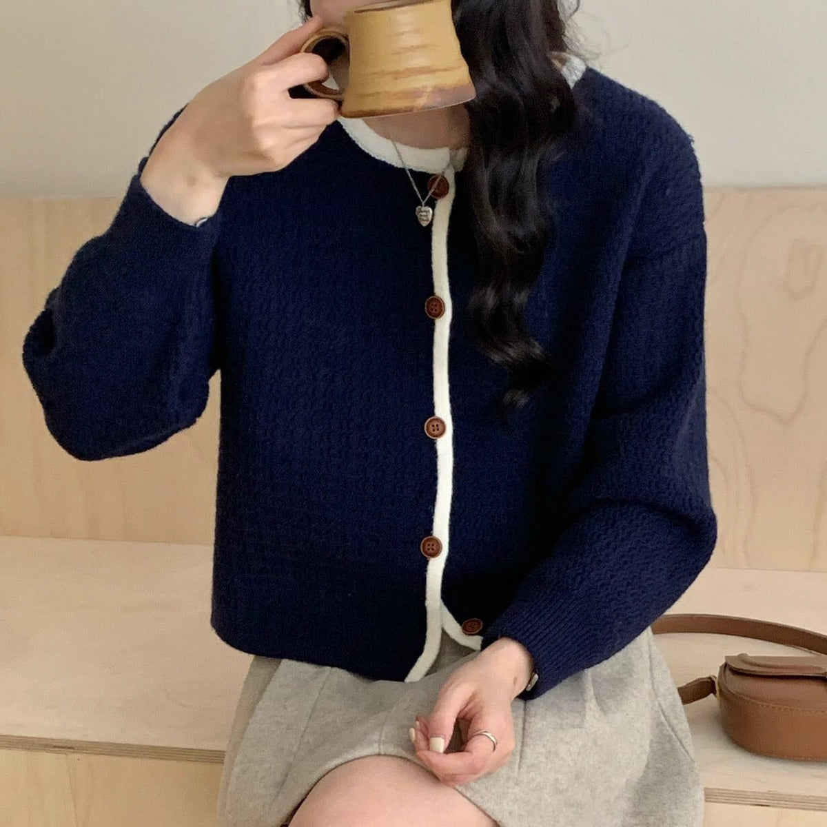 【outer】ニットカーデ　M25926