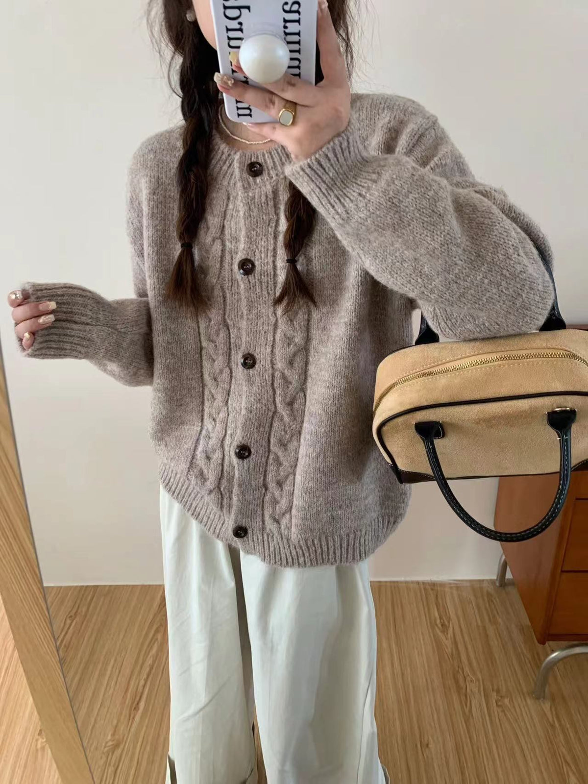 【outer】ニットカーデ　M27280