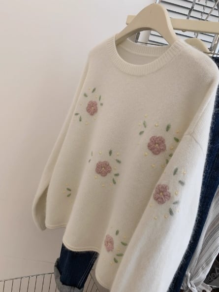 【tops】クルーネックニットセーター　M29217