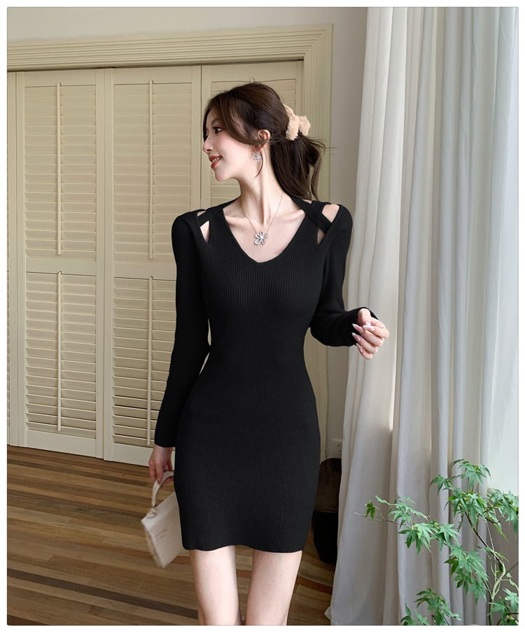 【dress】ニットワンピース　M25534