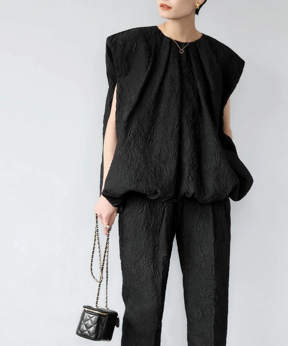 【tops】ジャカードトップス　M24075