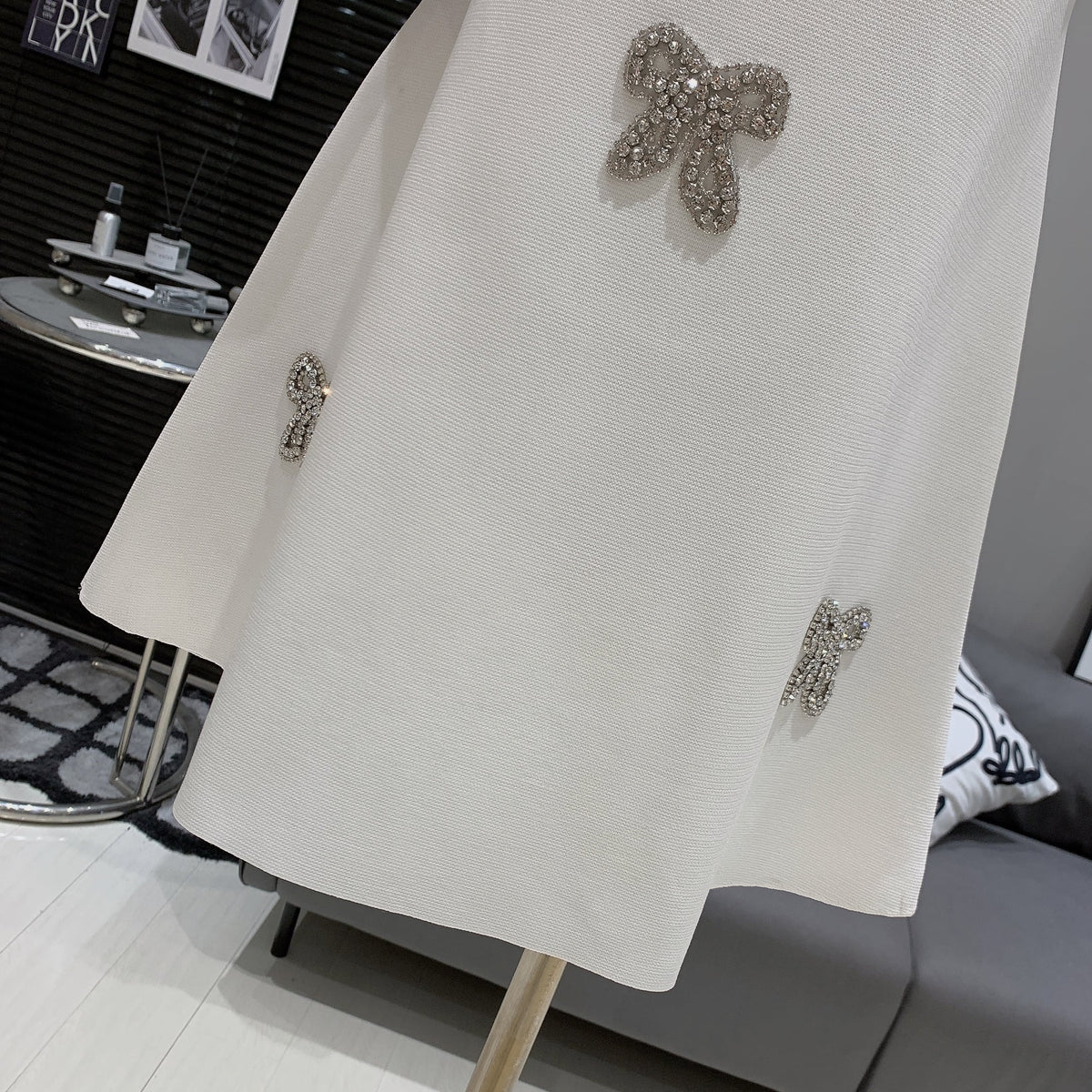 【dress】ビジューノースリーブワンピース　M29969
