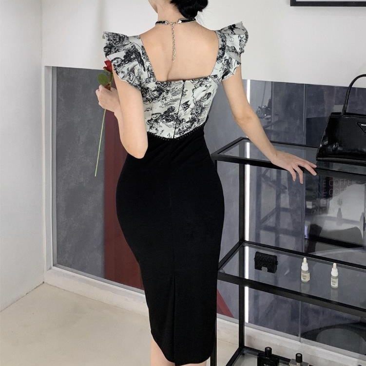 【dress】切り替えデートワンピース　M22208