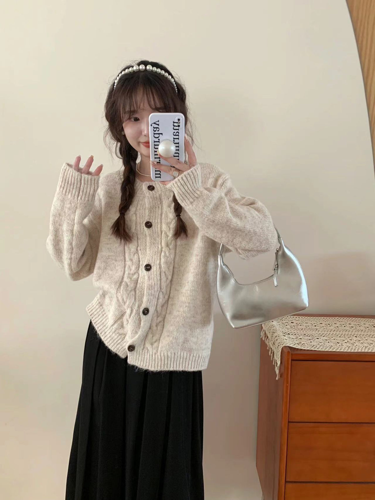 【outer】ニットカーデ　M27280