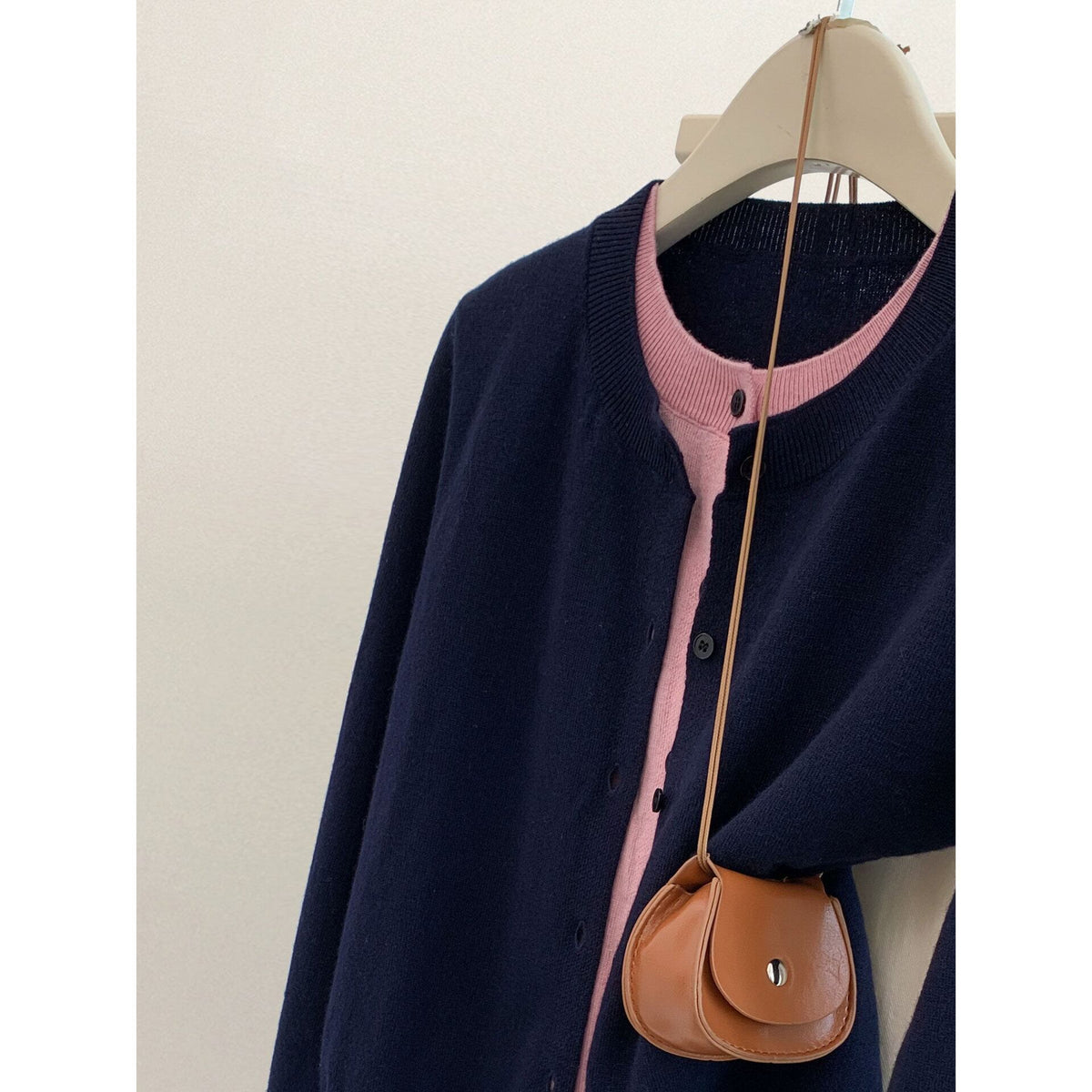 【outer】切り替えニットカーデ　M29303
