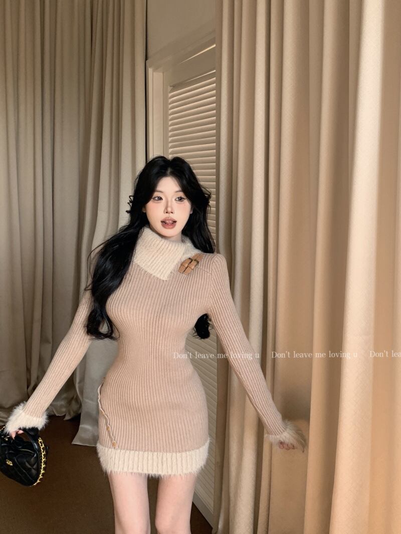 【dress】タイトニットワンピース G19329