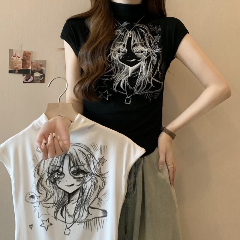 【tops】ハーフネックTシャツG20245