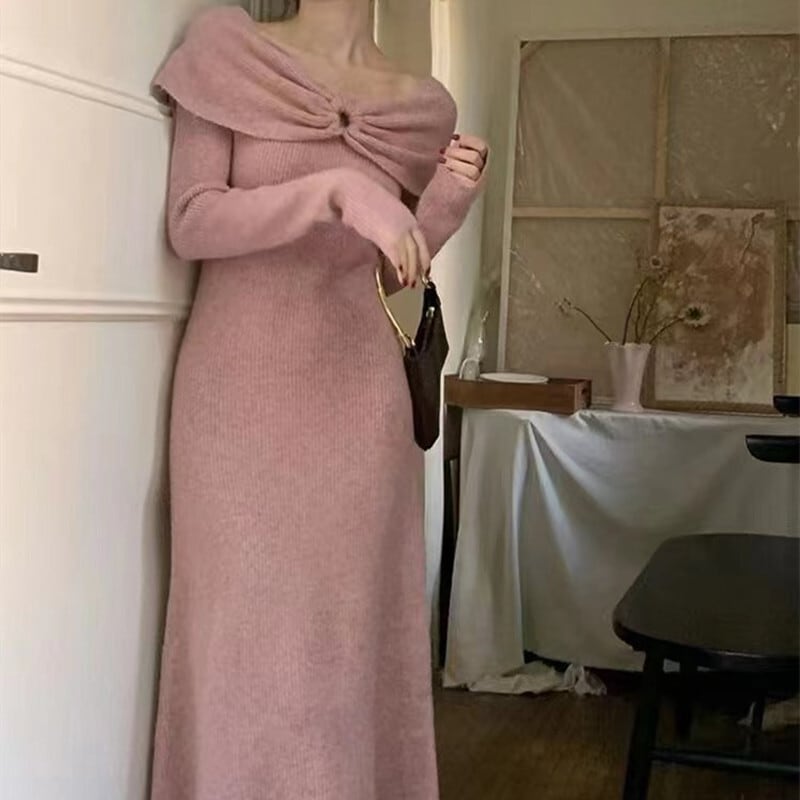 【dress】ニットワンピース　M26068