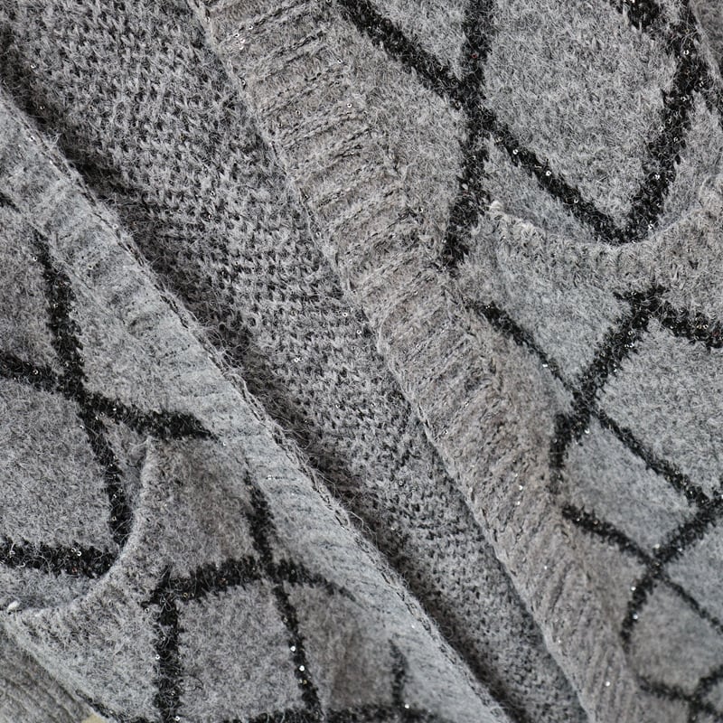 【outer】ロング丈ニットカーデ　M25412