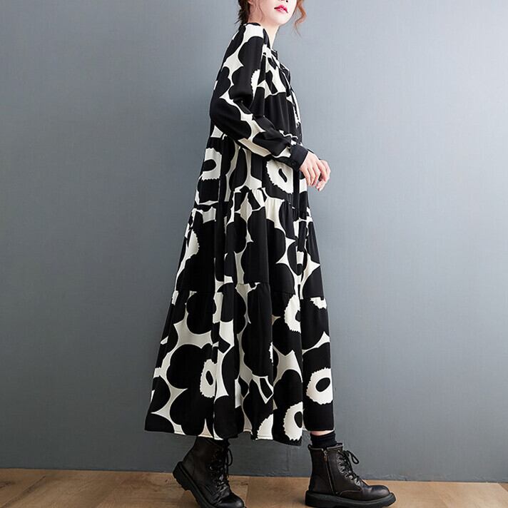 【dress】プリントカジュアルワンピース　M29331