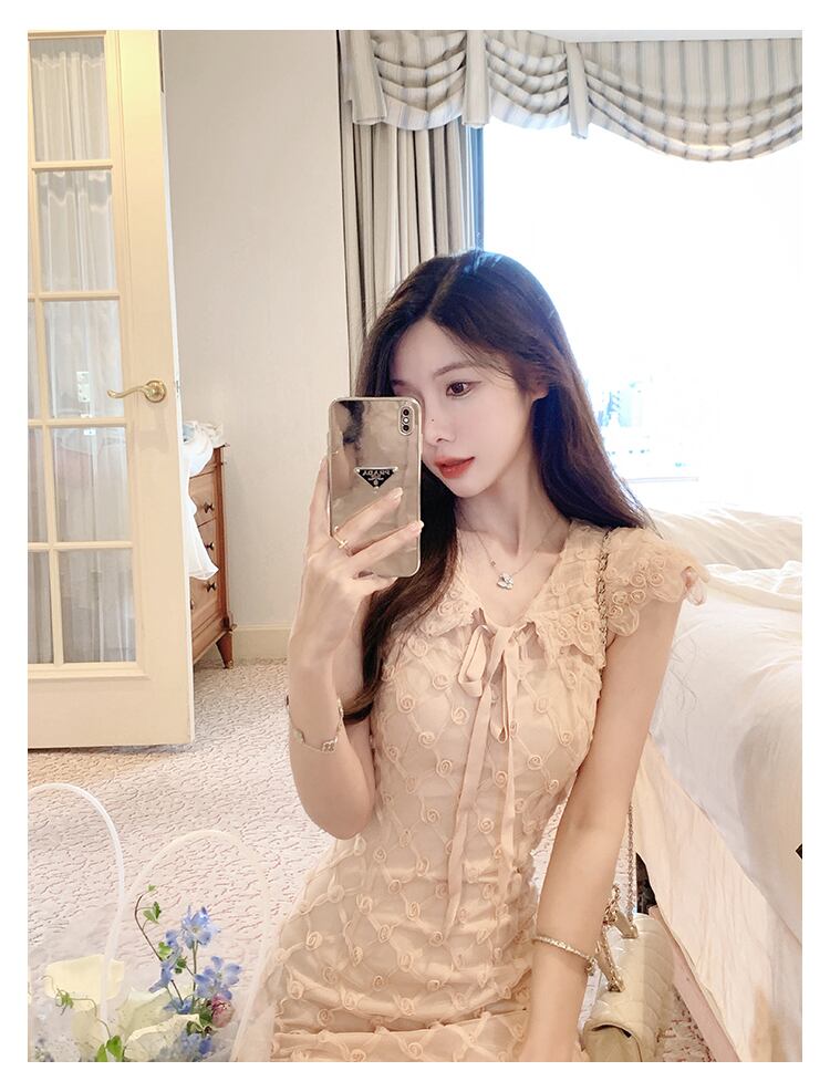 【dress】立体フラワーミニワンピース　N3175