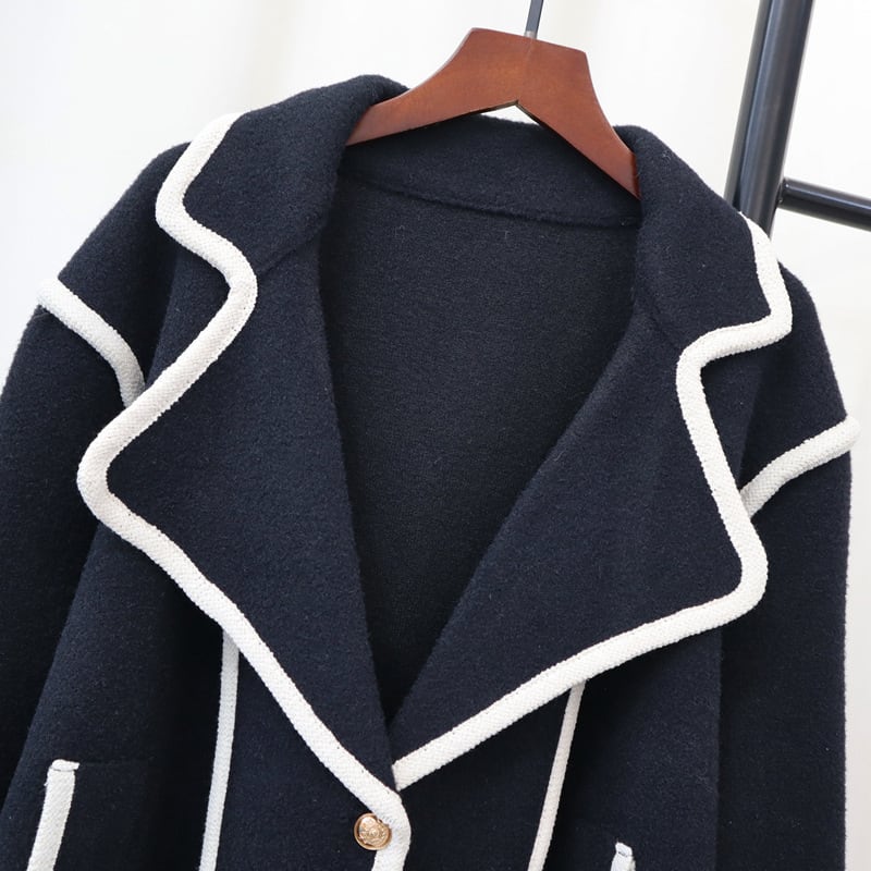 【outer】Vネックショートコート　M27779