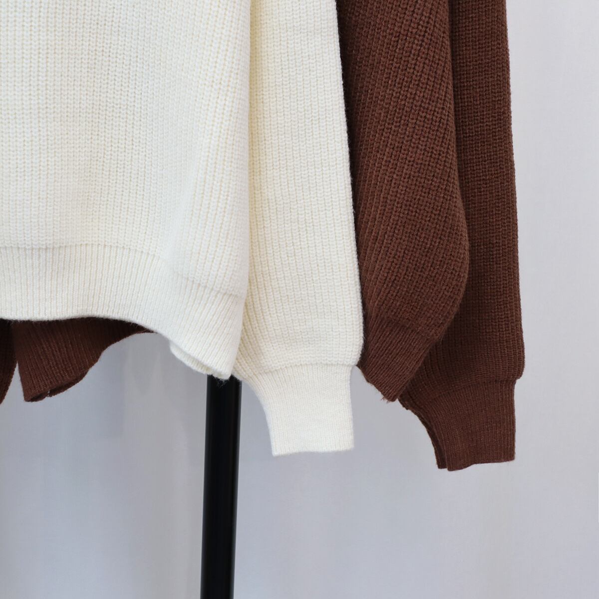 【tops】ファスナーニットセーター　M18759