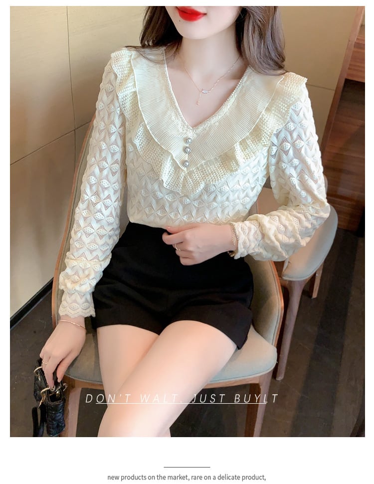 【tops】レースシャツトップス　M28634