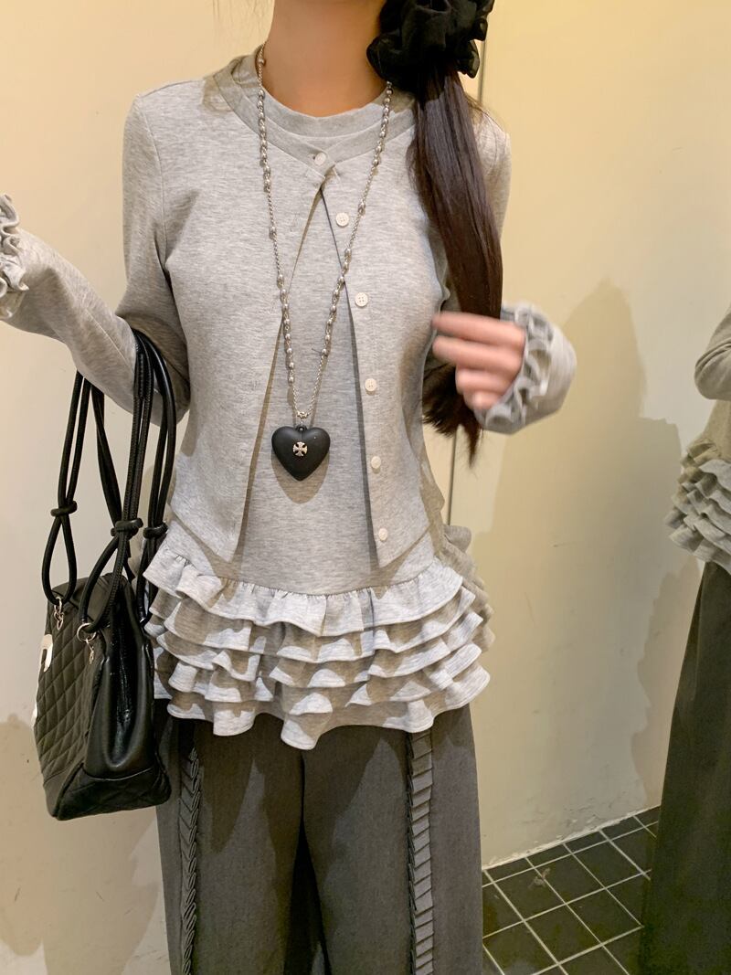 【tops】フリルドッキングトップス　M28794