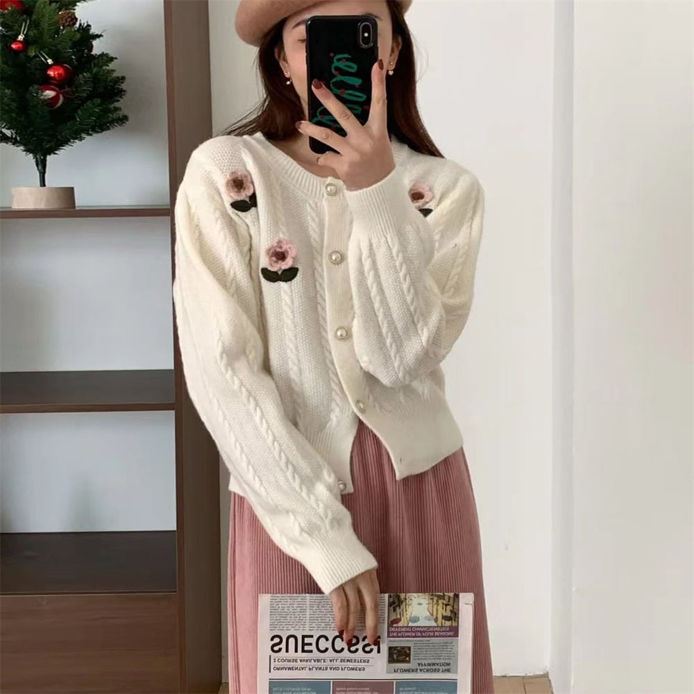 【outer】ニットカーデ　M25975