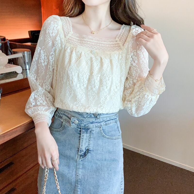 【tops】レースシャツトップス　M28614