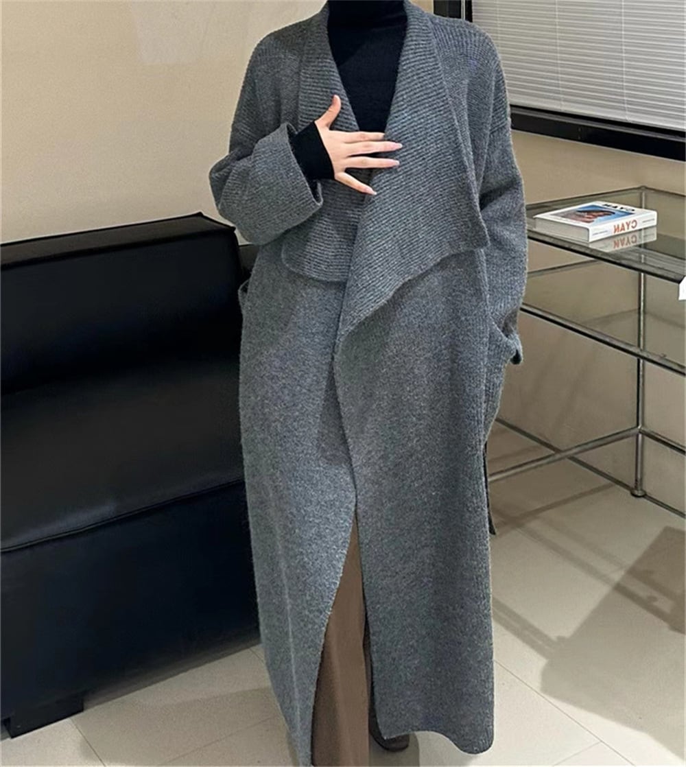 【outer】ロング丈ニットカーデ　M25614